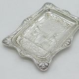 Victorian Sterling Silver Novelty Punch & Judy Pin Dish Antique 1893 Birmingham