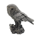 Country Artists Sterling Silver Filled Perched Owl Figurine Statue Vintage 1997