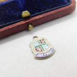 Sterling Silver & Enamel John O'Groats Charm Pendant Vintage c1970