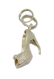 Sterling Silver Links Of London Stiletto Shoe Charm Pendant Vintage c1970