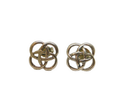 Pair of Sterling Silver Kit Heath Celtic Knot Studio Stud Earrings Modern c1990s