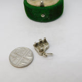Sterling Silver Grand Piano Charm Pendant Vintage c1970