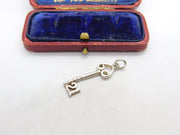 Sterling Silver 21st Birthday Key Charm Pendant Vintage c1970