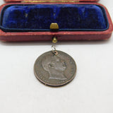 Copper William IV Farthing Coin Charm Pendant Antique 1831 Georgian