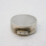 Sterling Silver Small Floral Pattern Pill Box Vintage c1970