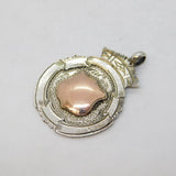 Sterling Silver & Gold Fronted Sporting Fob Medal Antique 1920 Birmingham