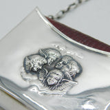 Edwardian Sterling Silver Reynolds Angels Prayer Book Holder Fob Antique