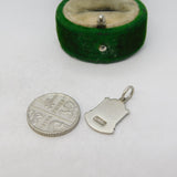 Sterling Silver Enamel Minehead Charm Pendant Vintage c1970