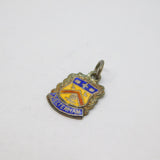 Sterling Silver Cheltenham Enamel Shield Souvenir Charm Pendant Vintage c1970