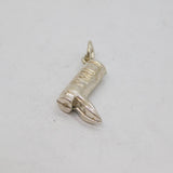 Sterling Silver Riding Boot Charm Pendant Vintage c1970s