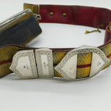 Victorian Sterling Silver Anglo-Indian Officers Military Crossbelt Antique 1898