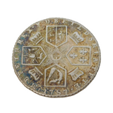 King George III .925 Silver Shilling Coin Antique 1787 Very Fine Condition