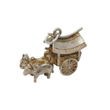 Sterling Silver Ox-Drawn Cart Charm Pendant Vintage c1970