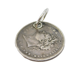 George IV Sterling Silver Maundy Two Pence Coin Charm Antique 1827
