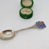 Sterling Silver Enamel Gt. Yarmouth Souvenir Spoon Antique 1929 Birmingham