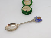 Sterling Silver Enamel Gt. Yarmouth Souvenir Spoon Antique 1929 Birmingham