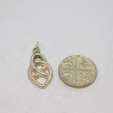 Sterling Silver Celtic Style Charm Pendant Vintage c1970