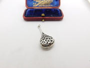 Sterling Silver Abstract Drop Charm Pendant Vintage c1970
