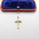 Sterling Silver Essential Crucifix Cross Charm Pendant Vintage c1970