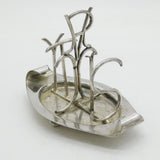 Hukin & Heath Silver Plated Queen Victoria 'Sixty' Jubilee Toast Rack Antique