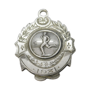 Sterling Silver Birmingham Rover Scouts Sporting Fob Medal Antique 1931