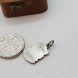 Sterling Silver Enamel Snowdon Llanberis Shield Charm Pendant Vintage c1970