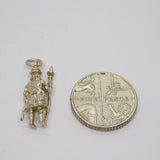Sterling Silver Beefeater Charm Pendant Vintage c1970