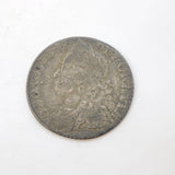 King George II Silver Shilling Coin Antique 1758 Fair Condition