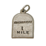Sterling Silver Kingsbridge Milestone Charm Pendant Vintage c1970