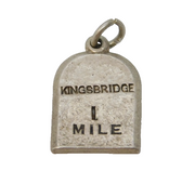 Sterling Silver Kingsbridge Milestone Charm Pendant Vintage c1970