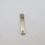 Sterling Silver Mother Of Pearl & Spinel Stick Drop Pendant Vintage c1970s