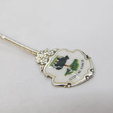 Sterling Silver & Enamel Berwick on Tweed Souvenir Spoon Antique Birmingham