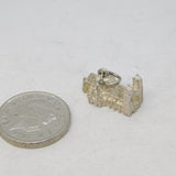 Sterling Silver Westminster Abbey Charm Pendant Vintage c1970