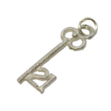 Sterling Silver 21st Birthday Key Charm Pendant Vintage c1970