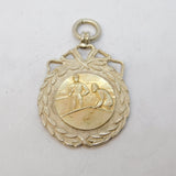 Sterling Silver Snooker Image Sporting Fob Medal Antique 1935 Birmingham