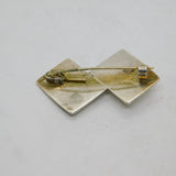 Sterling Silver Scandinavian Style Art Deco Studio Brooch Pin Antique c1940