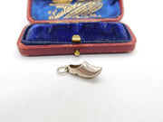 Sterling Silver Little Clog Charm Pendant Vintage c1970