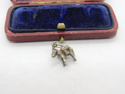 Sterling Silver Donkey Carrying Baskets Charm Pendant Vintage c1970