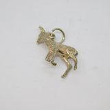 Sterling Silver Standing Deer Charm Pendant Vintage c1970