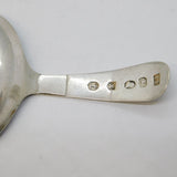 George III Sterling Silver Floral Pattern Tea Caddy Spoon Antique 1795 London