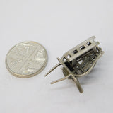 Sterling Silver Travelling Sales Wagon Charm Pendant Vintage c1970