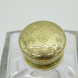 William IV Sterling Silver Gilt & Cut Glass Scent Bottle Antique 1831 London