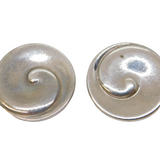 Georg Jensen Sterling Silver Danish Clip-On Earrings Vintage 409 Torun