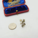 Sterling Silver Butterfly Stud Earrings Vintage c1970
