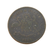 19th Century Australian Warnock Bros, Melbourne Coin Token Antique 1863