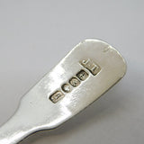 Victorian Sterling Silver Chicken Crest Tea Caddy Spoon Antique 1849 Birmingham