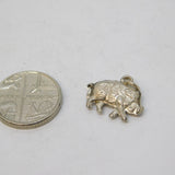 Sterling Silver Warthog Charm Pendant Vintage c1970