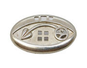 Rennie Mackintosh Style Sterling Silver Floral Pattern Brooch Vintage c1970