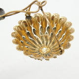 19th Century French .950 Silver Gilt Floral Tea Strainer Antique c1880s