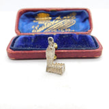 Sterling Silver Big Ben London Tourist Charm Pendant Vintage c1970